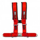 3 Inch 4 Point Red 50 Caliber Racing Safety Harness