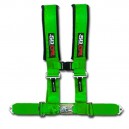 3 Inch 4 Point Green 50 Caliber Racing Safety Harness
