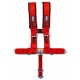 3 Inch 5 Point Red 50 Caliber Racing Safety Harness