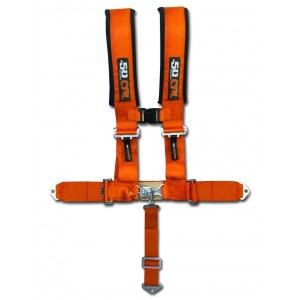 2 Inch 5 Point Orange 50 Caliber Racing Safety Harness