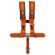 3 Inch 5 Point Orange 50 Caliber Racing Safety Harness