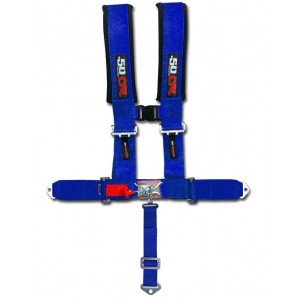 2 Inch 5 Point Blue 50 Caliber Racing Safety Harness